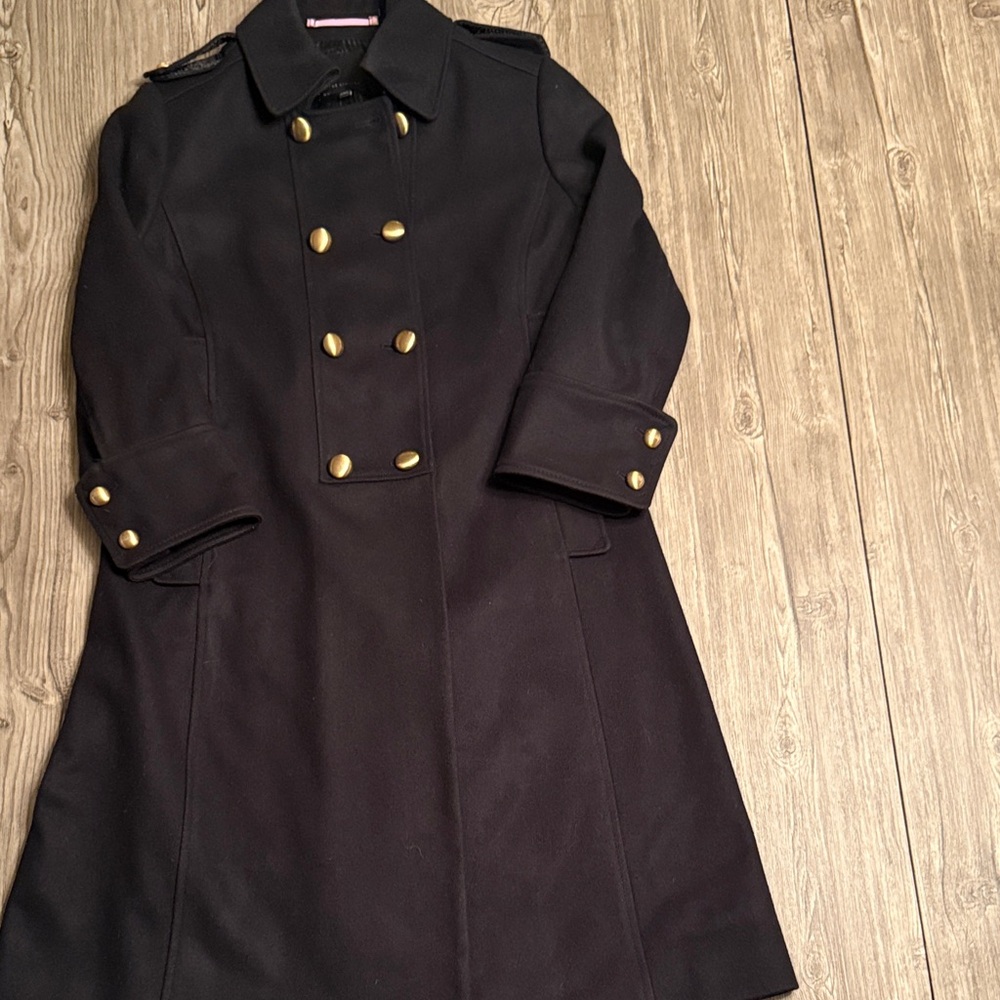 The Limited Black Coat with Gold Buttons
